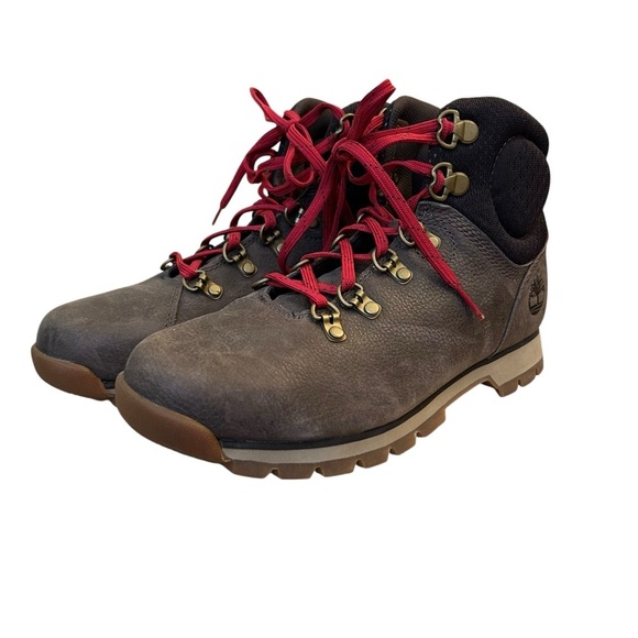 Timberland Women's Alderwood Mid Hiker Dark Brown Boots Size 7 - Picture 2 of 7